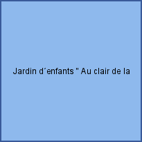 Jardin d´enfants 